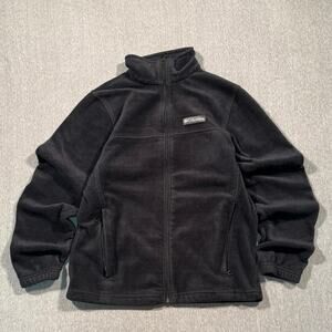 Columbia Fleece Jacket Black full zip active hiking sweatshirt